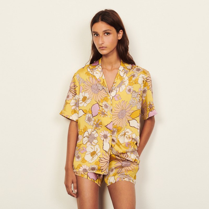 SHIRT - YELLOW / LILAC