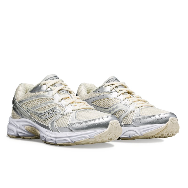 SNEAKERS - CREAM/SILVER