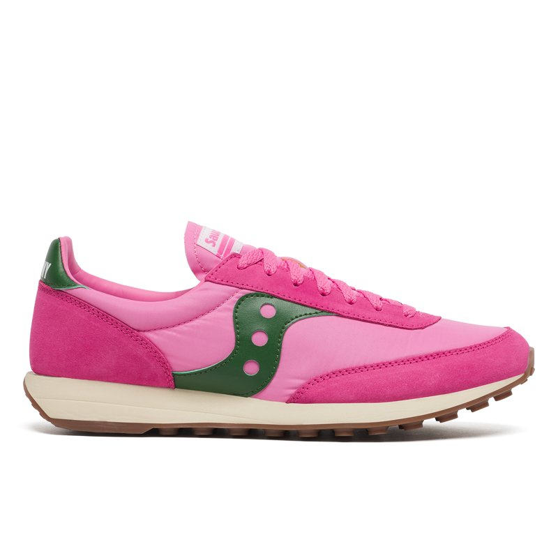 SNEAKERS - PINK/FOREST