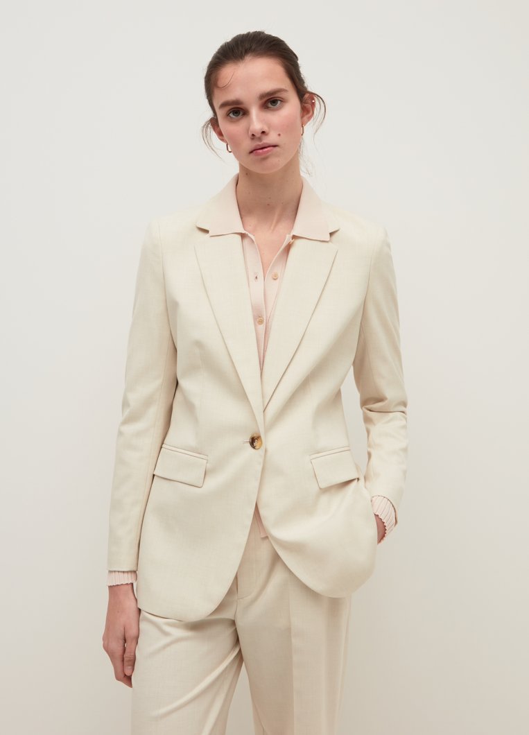 BLAZER - BEIGE MELANGE