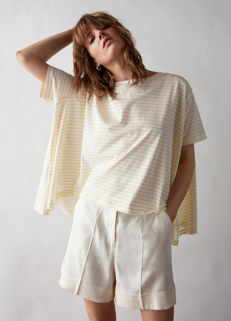 T-SHIRT - WHITE-GREEN