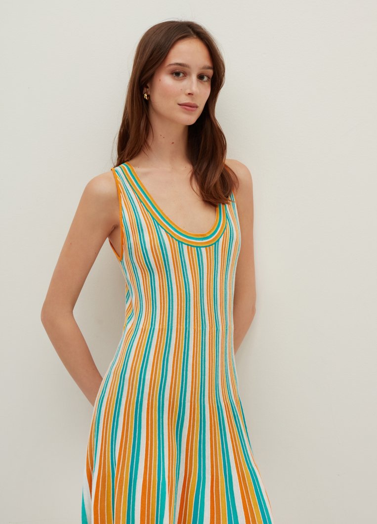 DRESS - MULTICOLOUR STRIPES