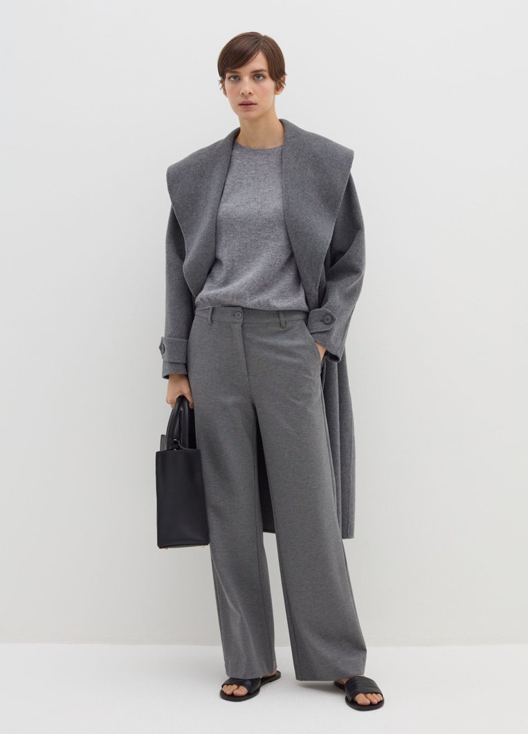 TROUSERS - GREY MELANGE