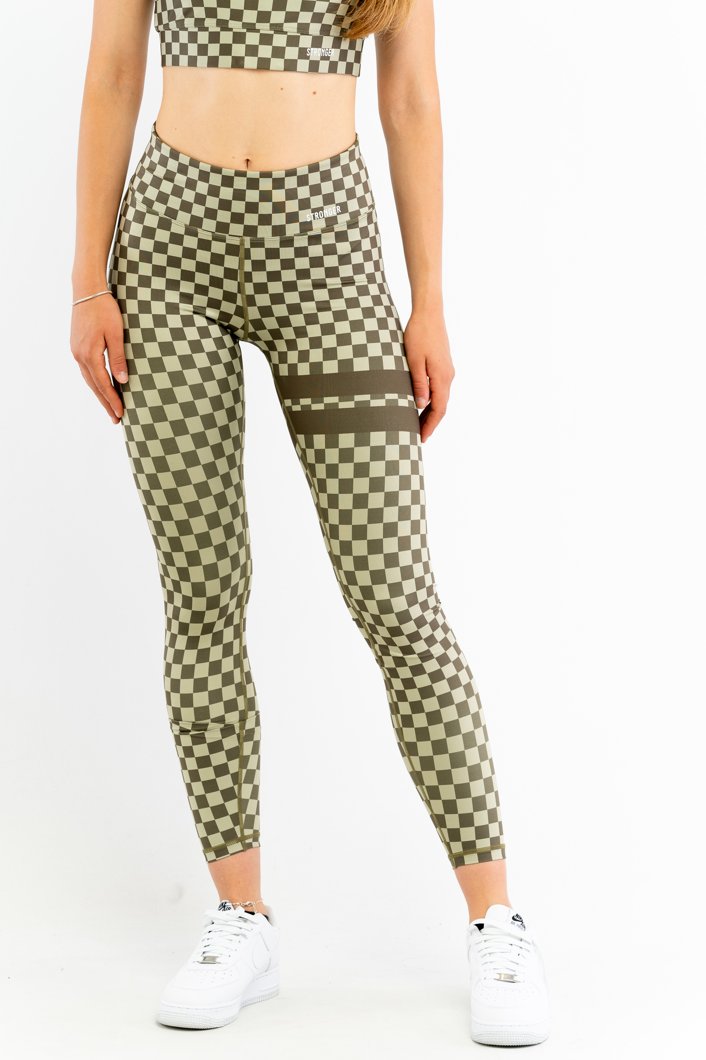 LEGGINGS - GREEN PLAID
