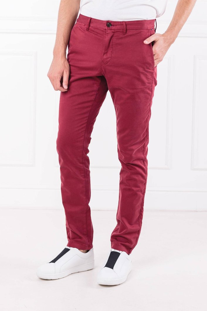 TROUSERS - DARK RED
