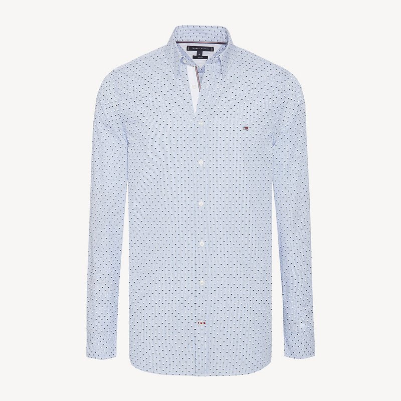 SHIRT - BIANCO CELESTE FANTASIA