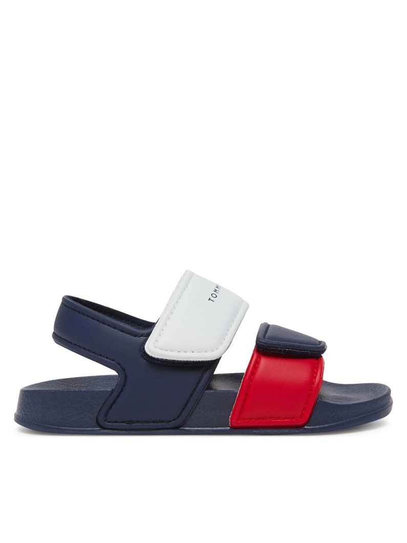 SANDALS - BLUE/RED/WHITE