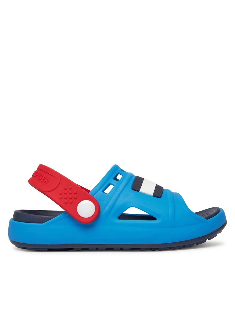 SANDALS - SKY BLUE/RED