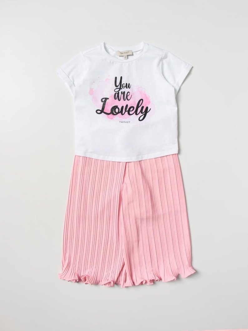 SET 2: BLOUSE + SHORTS - BIC.MERINGA/PASTEL PINK