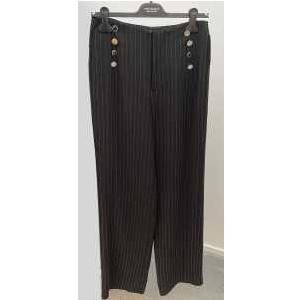 PANTS - GESSATO NERO