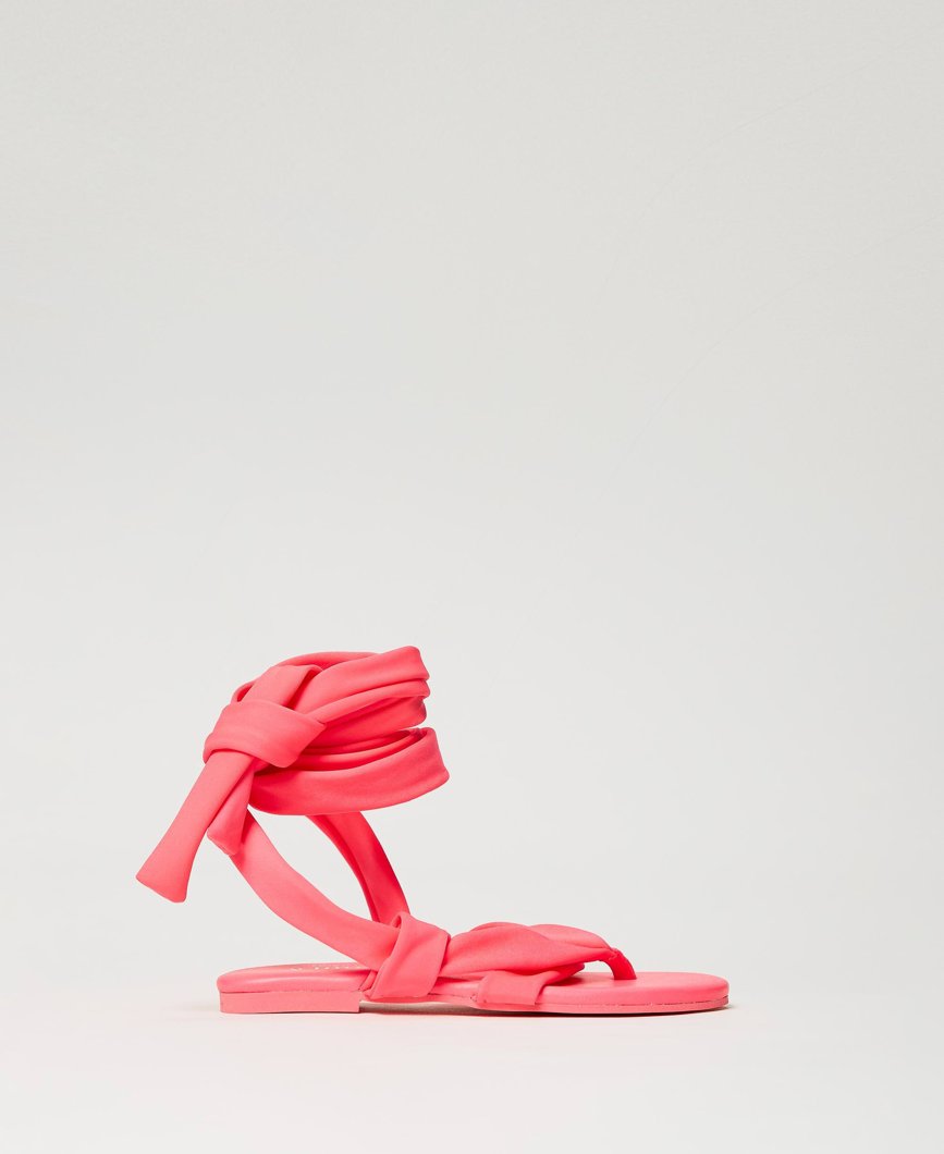 SANDALS - BRIGHT CORAL