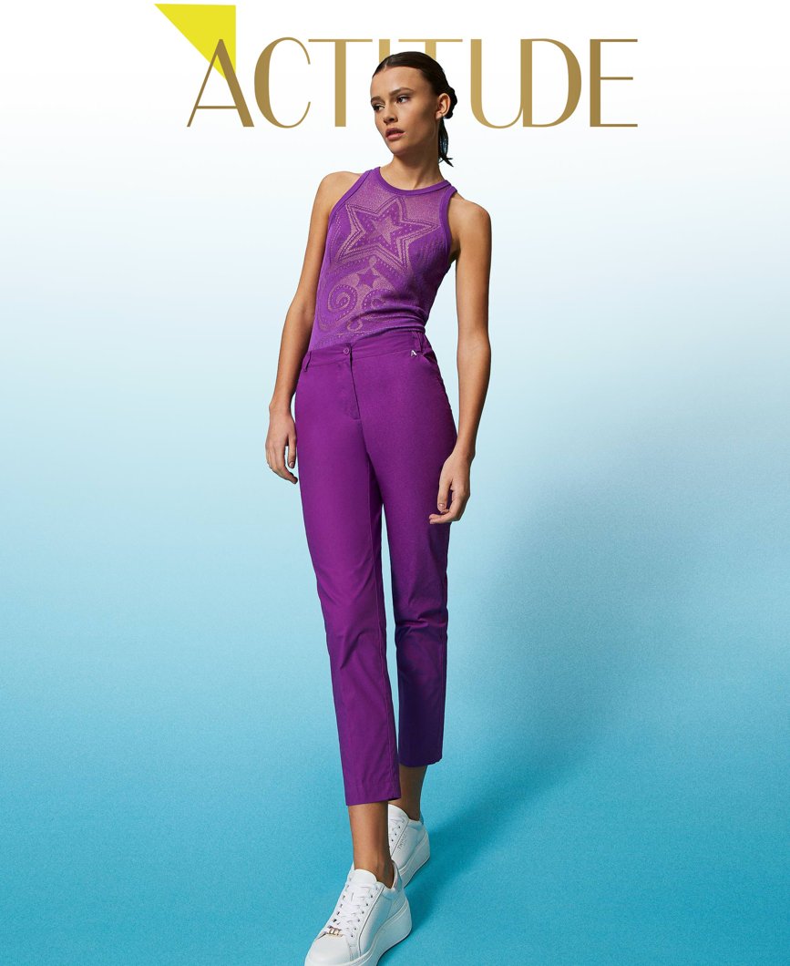 TROUSERS - SPARKLING GRAPE