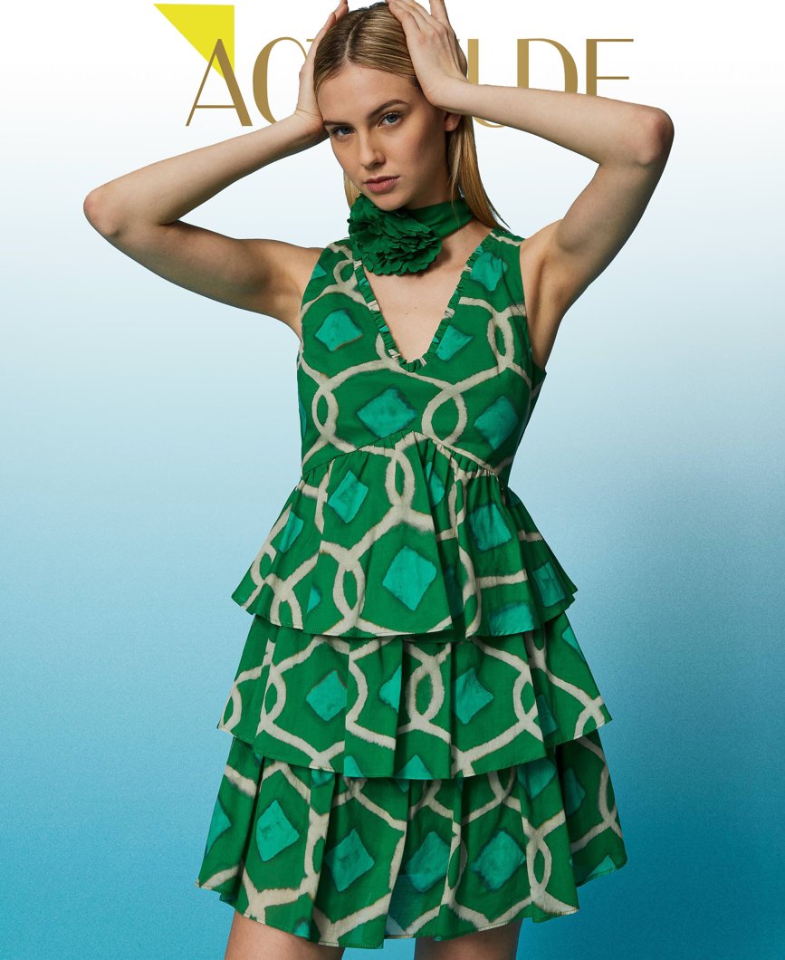 DRESS - ST.FERN GREEN TILE