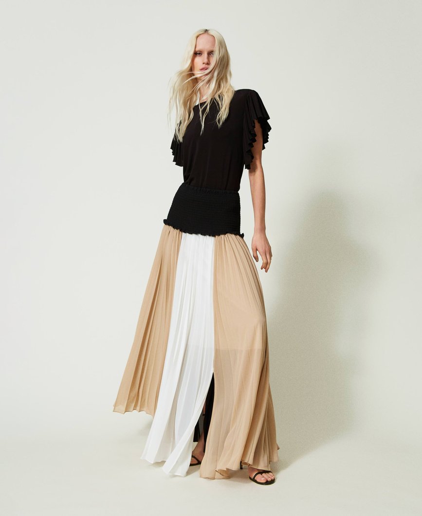 SKIRT - MUL.NERO/NOUGAT/STAR WHITE