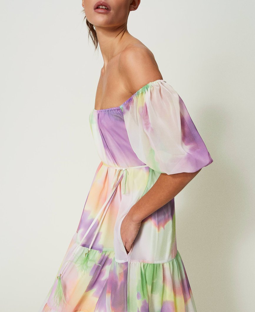 DRESS - ST.TIEDYE MUL.LIME