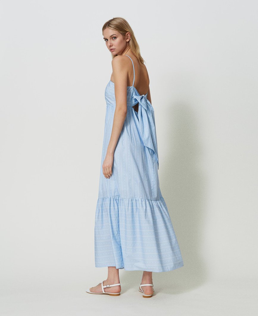 DRESS - ST.MONOGRAM AZZURRO/BIANCO