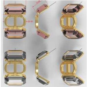 EARRINGS - PALE PEACH