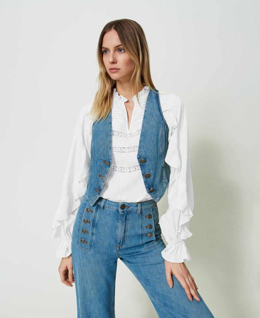 GILET - DENIM MEDIO