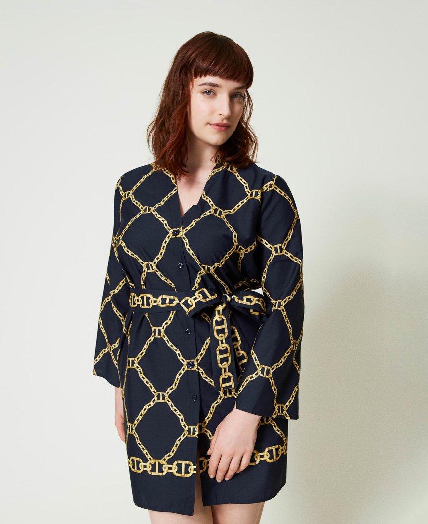 DRESS - ST. MIX CATENE BORDO BLU