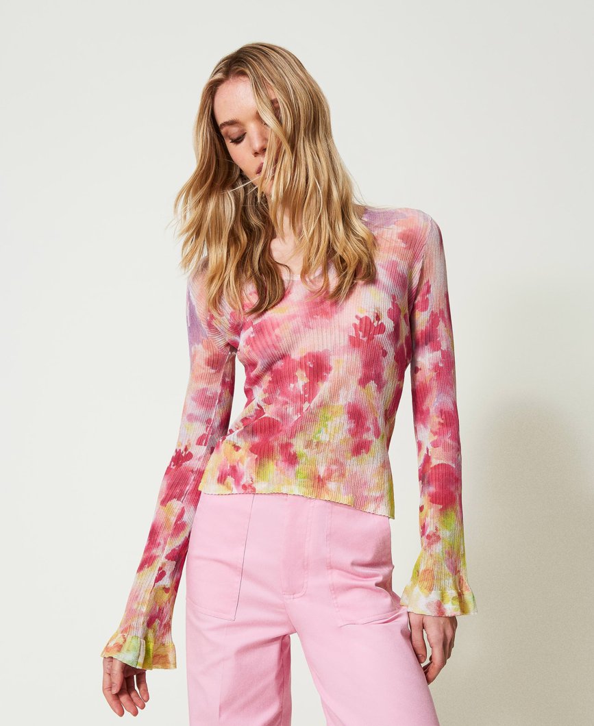 T-SHIRT - ST.FIORE SFUMATO MULTICOLOR