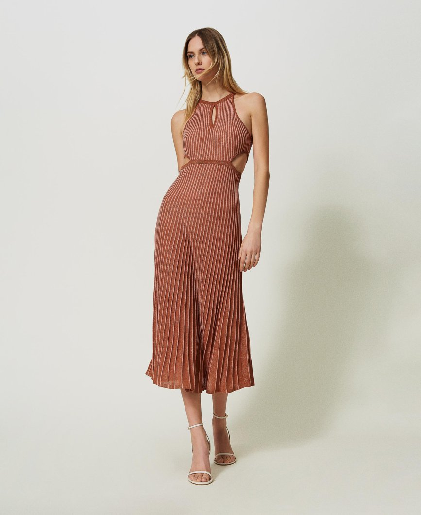 DRESS - RIGA LUREX CANYON SUNSET SCURO