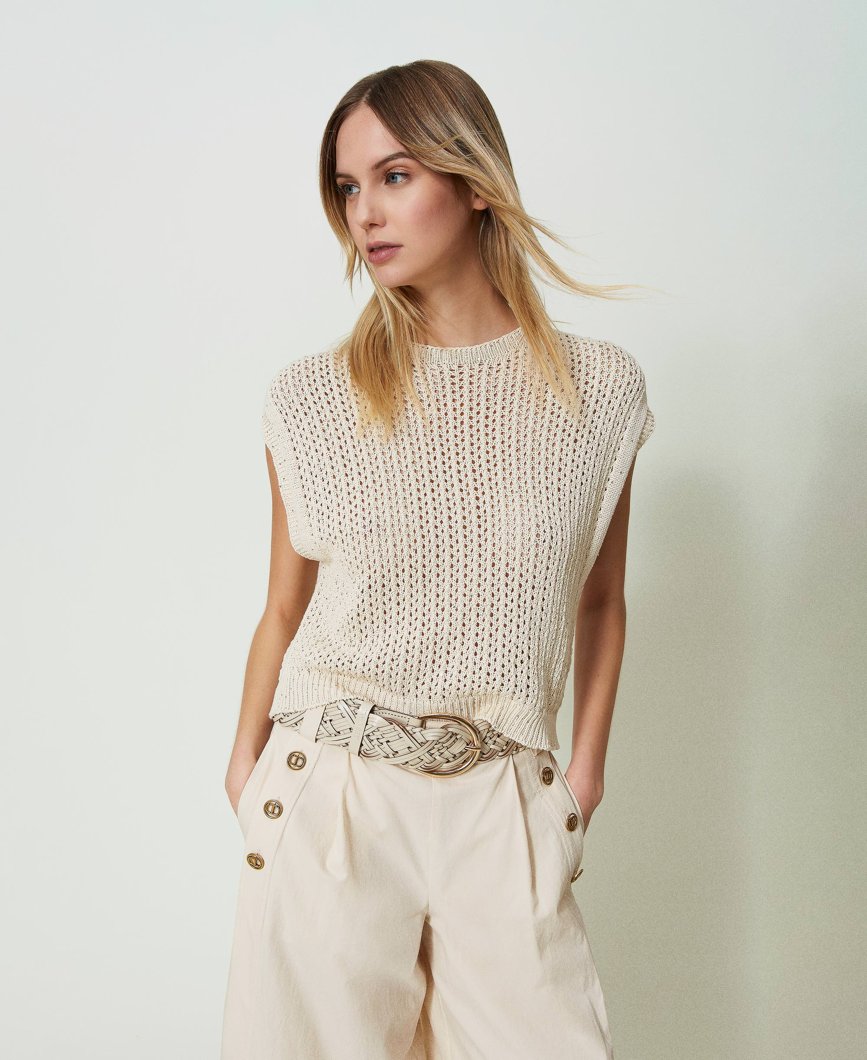 T-SHIRT - PARCHMENT PAILLETTES