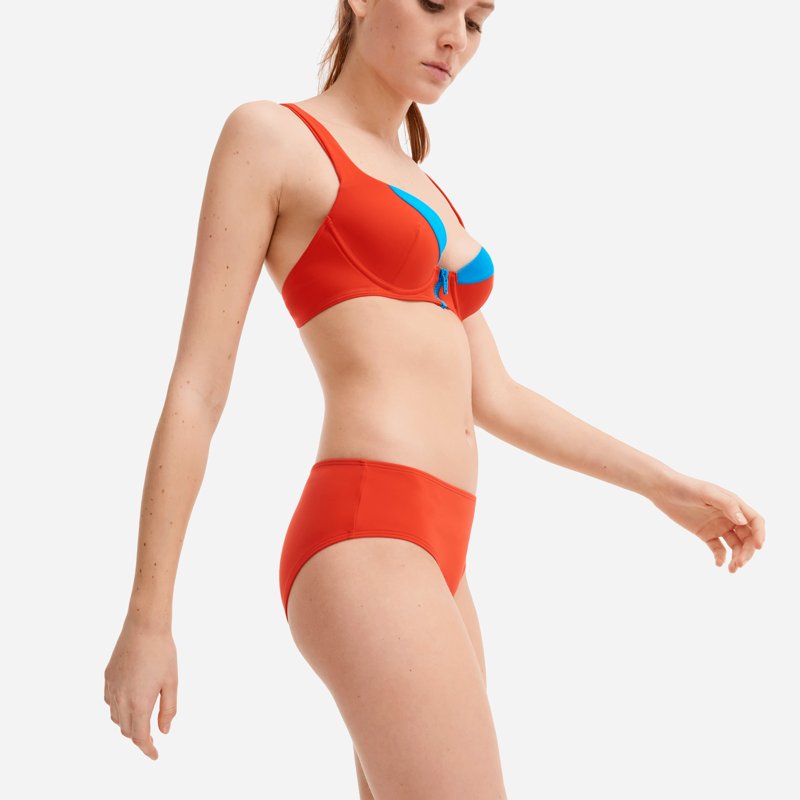 SWIMSUIT - ROUGE LAQUE