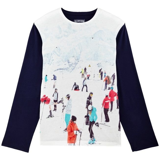 T-SHIRT LONG SLEEVE - BLEU CIEL