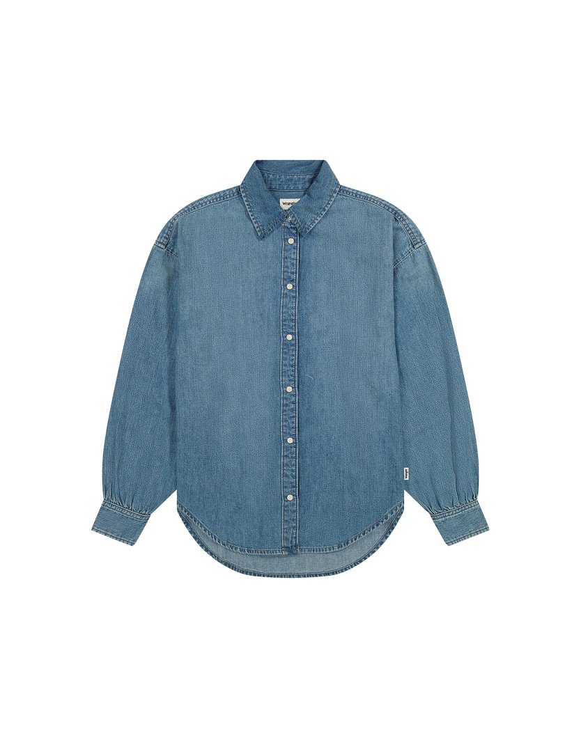 JEANS SHIRT LONG SLEEVE - BLUE