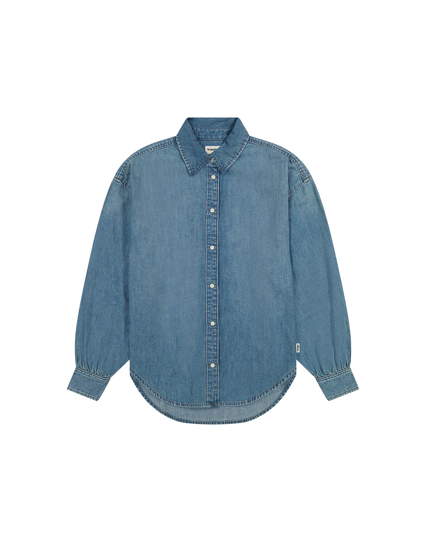 JEANS SHIRT LONG SLEEVE - BLUE