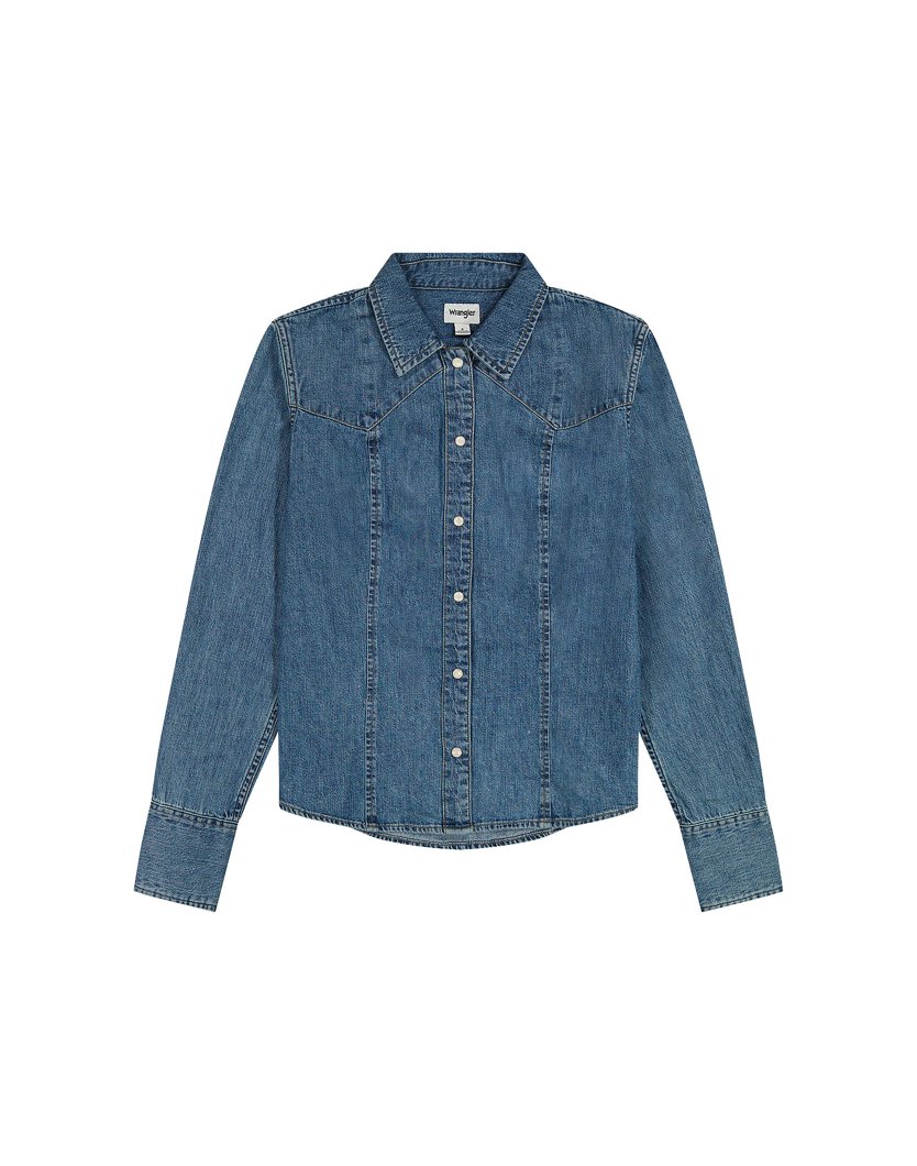 SHIRT LONG SLEEVE - FADED BLUE