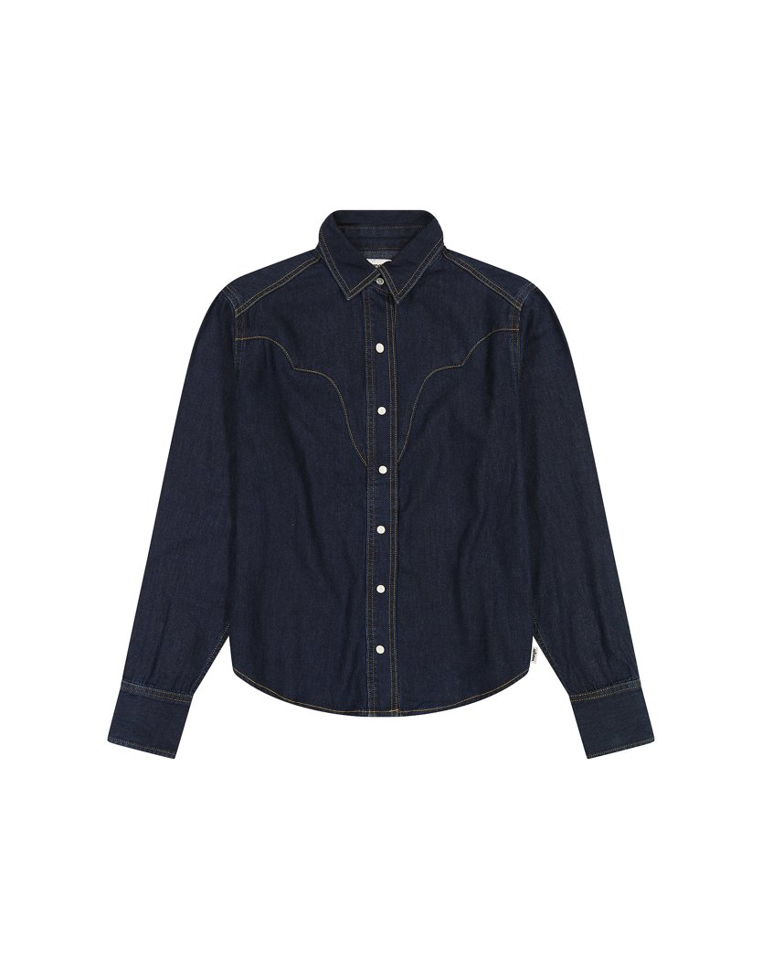 SHIRT LONG SLEEVE - FROSTED DENIM