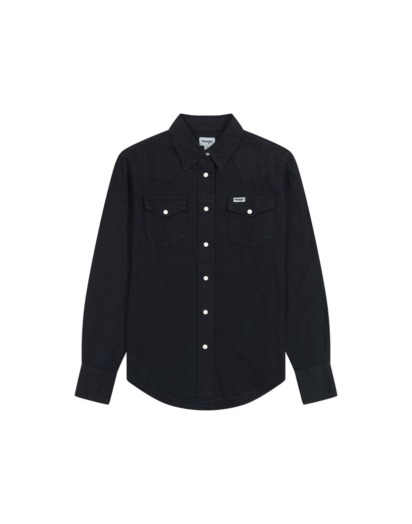 SHIRT LONG SLEEVE - BLACK